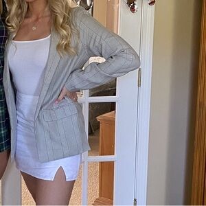 Abercrombie & Fitch Gray Plaid Jacket